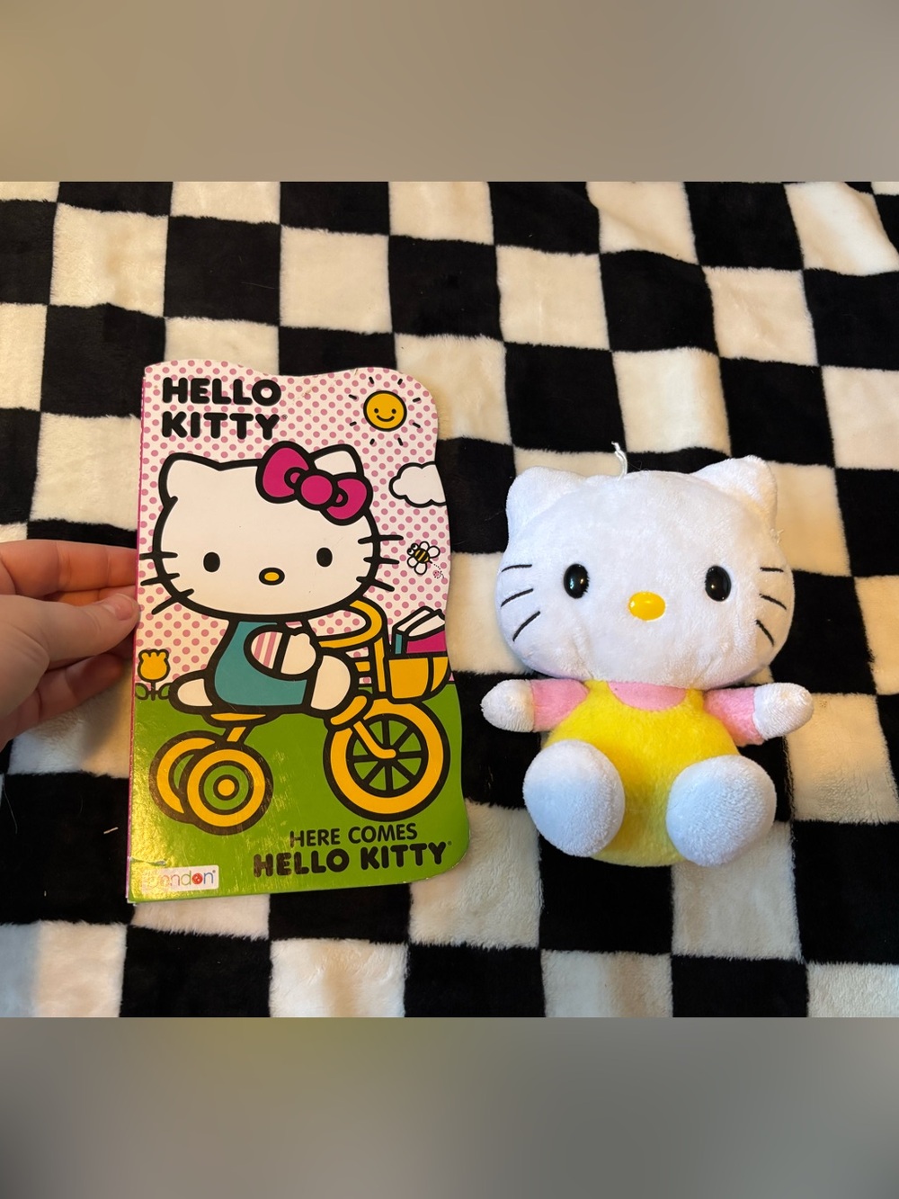 Hello kitty board book with plush